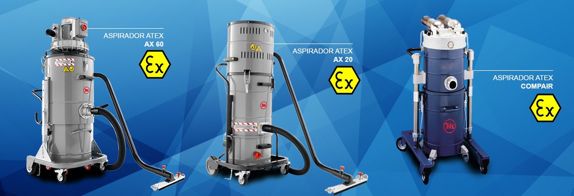 Aspiradores con certificado Atex para atmósferas explosivas