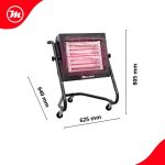 Calefactor eléctrico portátil rayos infrarrojos modelos SPOT SUNNY