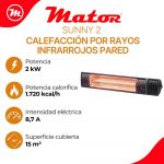 Spot sunny calefactor infrarrojo