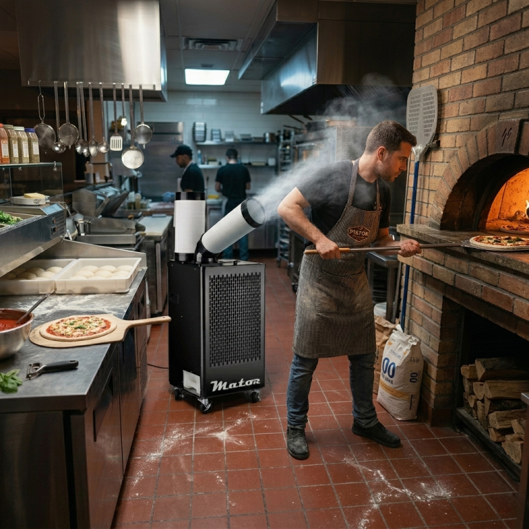 Cómo climatizar cocinas con hornos sin obras: ventajas de nuestros modelos SPOT COOLER BGK