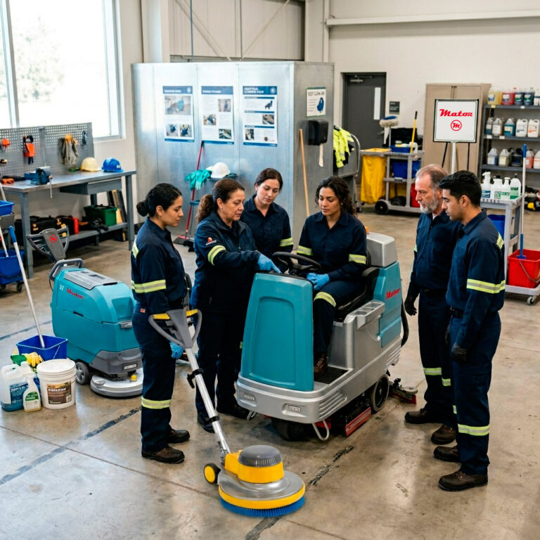Cómo formar al personal de limpieza industrial
